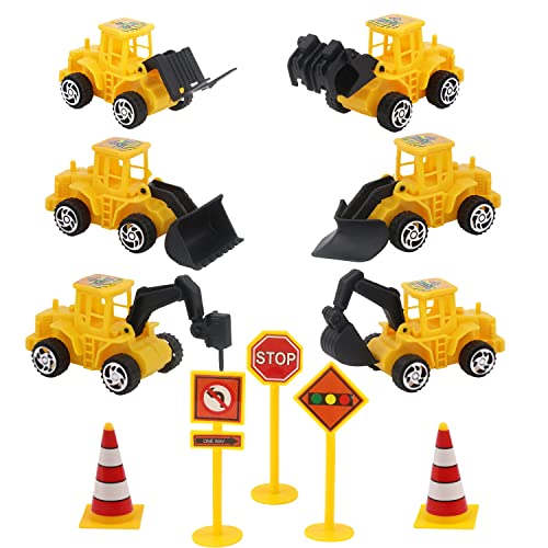 kukifun 11 teiliges Baustellenfahrzeuge Spielzeug,Tortendeko Baustelle Spielzeug,Bagger Betonmischer Gabelstapler Kran Verkehrsschilder Spielzeug Kuchendeko für Kindergeburtstag Deko kukifun 11 teiliges Baustellenfahrzeuge Spielzeug,Tortendeko Baustelle Spielzeug,Bagger Betonmischer Gabelstapler Kran Verkehrsschilder Spielzeug Kuchendeko für Kindergeburtstag Deko von kukifun