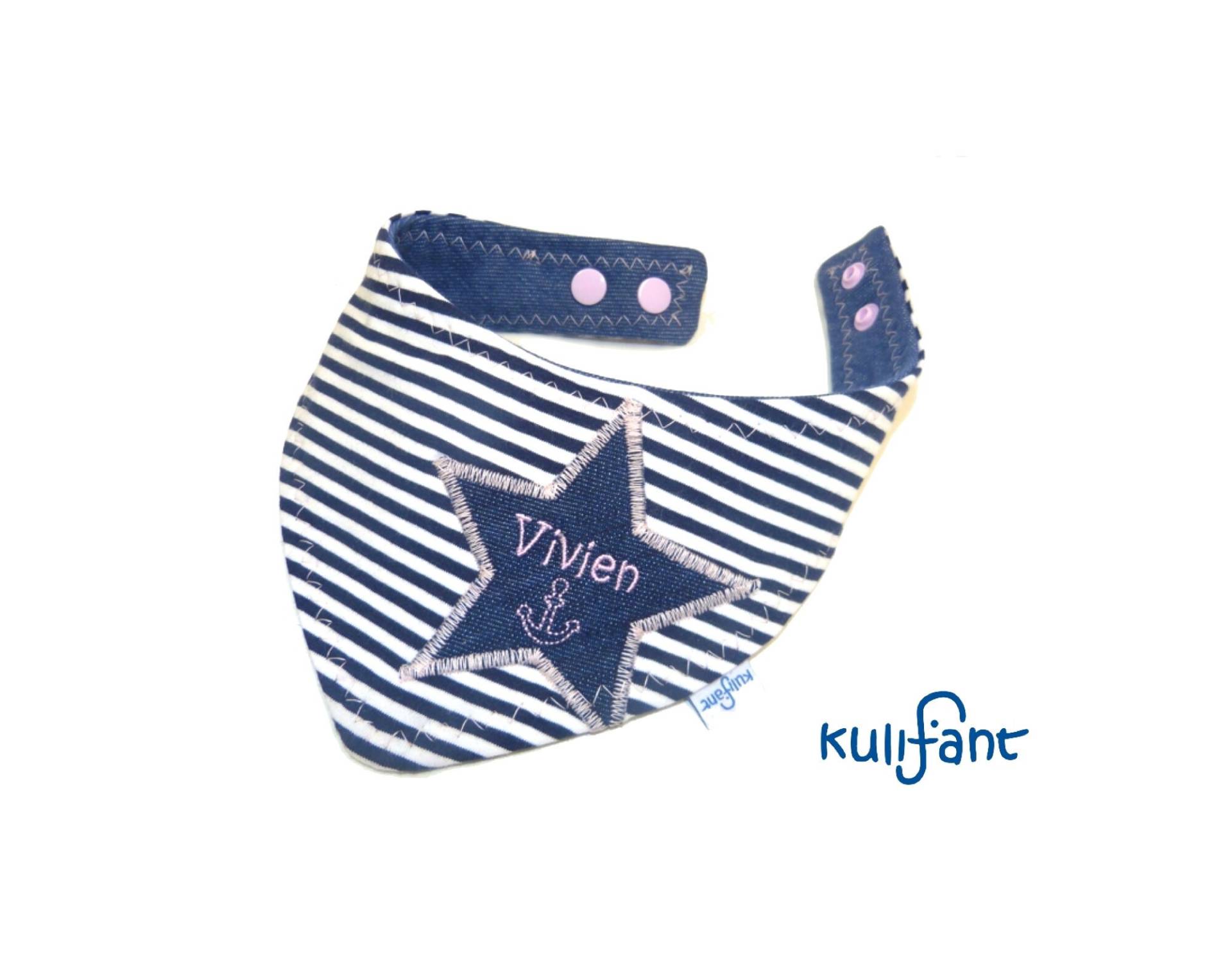 Dreieckstuch Sabbertuch Denim Sterne "Jeanslook" Ringel, Mit Name Mit Anker Weiß Marine Rosa Mädchen Babygeschenk Super Praktisch Dreieckstuch Sabbertuch Denim Sterne "Jeanslook" Ringel, Mit Name Mit Anker Weiß Marine Rosa Mädchen Babygeschenk Super Praktisch von kulifant