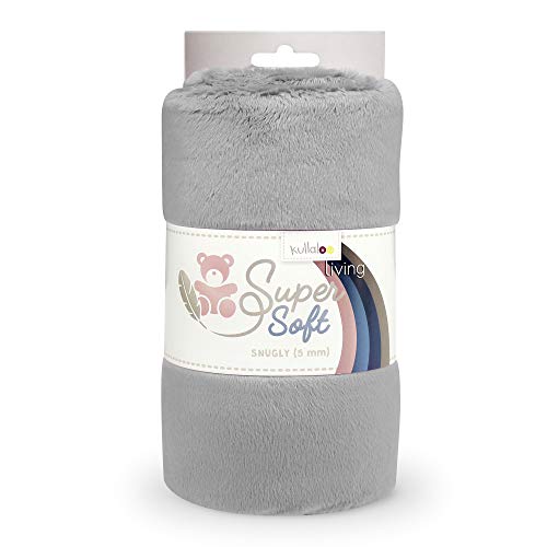 kullaloo Supersoft SNUGLY SB-Pack Plüschstoff, Minky, (Silbergrau) von kullaloo; Kreatives für Kinder