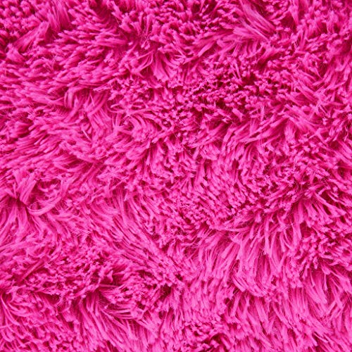 Microfaser Zottelplüsch/Plüschstoff SHAGGY als Meterware in verschiedenen Farben - 20mm Florlänge, EN71-3 & EN 71-9 zertifiziert – 0,5m (pink) von kullaloo