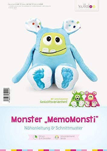 kullaloo Nähanleitung & Schnittmuster für Monster "MemoMonsti" von kullaloo