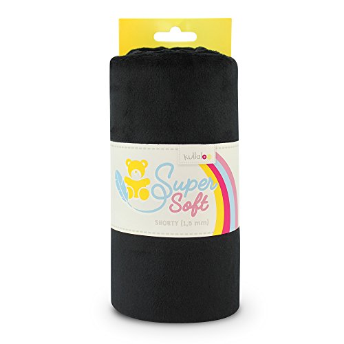 kullaloo Plüschstoff, einfarbig, schwarzer Minky-Stoff zum Nähen, super weiches Kuschelmaterial, 39,5 x 29,5 cm, Plüsch, Babydecken, Kissen, Hundebetten, Katzenbetten, Beanies, Baby-Accessoires, kullaloo Plüschstoff, einfarbig, schwarzer Minky-Stoff zum Nähen, super weiches Kuschelmaterial, 39,5 x 29,5 cm, Plüsch, Babydecken, Kissen, Hundebetten, Katzenbetten, Beanies, Baby-Accessoires, von kullaloo