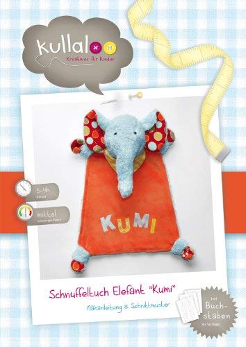 kullaloo - Schnittmuster & Nähanleitung für Schnuffeltuch Elefant kullaloo - Schnittmuster & Nähanleitung für Schnuffeltuch Elefant von kullaloo