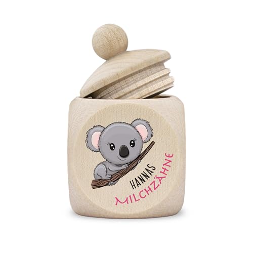 kultdog Zahndose Milchzähne Mädchen modern Dose Holz personalisiert Druck Name Comic Koala kultdog Zahndose Milchzähne Mädchen modern Dose Holz personalisiert Druck Name Comic Koala von kultdog