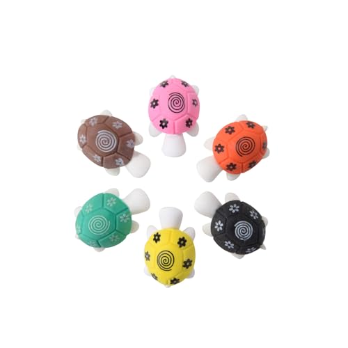 KUNFOWL 48 Stück mehrfarbige, runde Kunststoff-Radiergummi, Schildkröte, 3D-Tier-Radiergummi, für Jungen und Mädchen, lustige Radiergummis zum Auseinandernehmen für Schulbedarf, Preis, Geschenke KUNFOWL 48 Stück mehrfarbige, runde Kunststoff-Radiergummi, Schildkröte, 3D-Tier-Radiergummi, für Jungen und Mädchen, lustige Radiergummis zum Auseinandernehmen für Schulbedarf, Preis, Geschenke von kunfowl