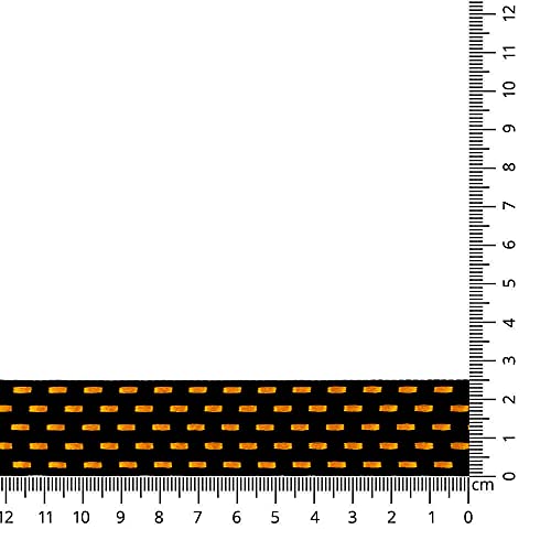 kuny 30198-0025-0001 Band, Polyester, 0001 Schwarz/Orange, 20 m x 25 mm von kuny