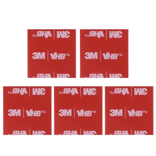 5 Blätter Double-Sided Replacement Adhesive Pads Compatible, doppelseitiges klebeband, kleben statt bohren, High Temperature Resistant, for Car, Home and Office, Square, 30 mm x30mm von kurkip