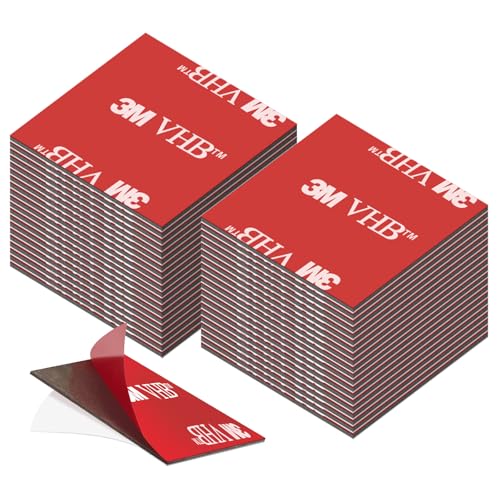 Doppelseitiges Klebeband, extra stark, 3 m VHB, doppelseitig, extra stark, 3 m, wasserdicht, für Haus, Büro, quadratisch – 30 mm x 30 mm, 40 Stück Doppelseitiges Klebeband, extra stark, 3 m VHB, doppelseitig, extra stark, 3 m, wasserdicht, für Haus, Büro, quadratisch – 30 mm x 30 mm, 40 Stück von kurkip