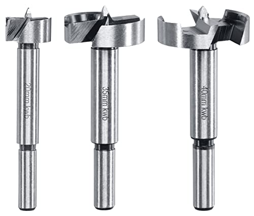 kwb 3-teiliges Forstnerbohrer-Set aus Cr40-Stahl nach DIN 7483G, Ø 20 mm, 35 mm und 40 mm kwb 3-teiliges Forstnerbohrer-Set aus Cr40-Stahl nach DIN 7483G, Ø 20 mm, 35 mm und 40 mm von kwb