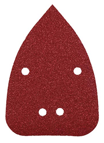 kwb Maus-Schleifpapier 96x136 mm aus Edelkorund mit Körnung 80, 120, 240, werkzeugloser Wechsel, Kunstharz-Verleimung und verstärkter Papierträger für den Schliff von Holz und Metall von kwb