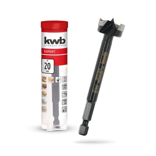 kwb Forstnerbohrer, Ø 20 mm, Topfbohrer (für Holz, geschmiedeter Bohrkopf, Spezialanschliff, schnelle, ausrissfreie Bohrlöcher, 4-seitig geschliffene Zentrierspitze, für Akkuschrauber & Bohrmaschinen) kwb Forstnerbohrer, Ø 20 mm, Topfbohrer (für Holz, geschmiedeter Bohrkopf, Spezialanschliff, schnelle, ausrissfreie Bohrlöcher, 4-seitig geschliffene Zentrierspitze, für Akkuschrauber & Bohrmaschinen) von kwb