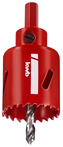 kwb HSS Bi-Metall-Lochsäge Ø 40 mm mit progressiver Vario-Zahnung, hoher Präzision, Sechskantschaft, 38 mm Schnitttiefe und Zentrierbohrer kwb HSS Bi-Metall-Lochsäge Ø 40 mm mit progressiver Vario-Zahnung, hoher Präzision, Sechskantschaft, 38 mm Schnitttiefe und Zentrierbohrer von kwb
