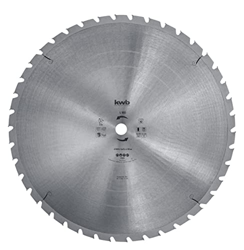 kwb Kreissägeblatt 600 x 30 mm, Made in Germany, nagelfester Spezial-Trapezzahn, mittlere Schnittgüte, Sägeblatt geeignet für Weich- und Hartholz, Konstruktionsvollholz und Holzplatten kwb Kreissägeblatt 600 x 30 mm, Made in Germany, nagelfester Spezial-Trapezzahn, mittlere Schnittgüte, Sägeblatt geeignet für Weich- und Hartholz, Konstruktionsvollholz und Holzplatten von kwb