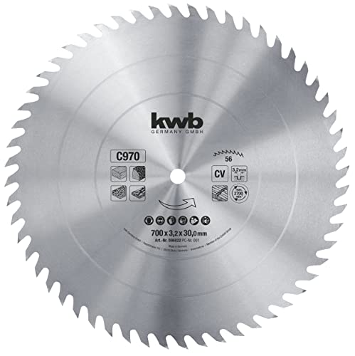 kwb Kreissägeblatt 700 x 30 mm, Made in Germany, grober schneller Schnitt, Sägeblatt geeignet für Brennholz und Schalungen kwb Kreissägeblatt 700 x 30 mm, Made in Germany, grober schneller Schnitt, Sägeblatt geeignet für Brennholz und Schalungen von kwb