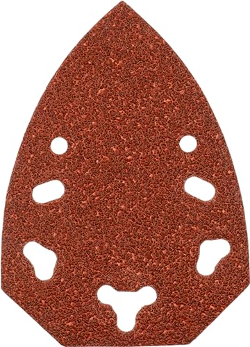 kwb Maus-Schleifpapier 100x140 mm aus Edelkorund mit Körnung 40, werkzeugloser Wechsel, Kunstharz-Verleimung und verstärkter Papierträger für den groben Schliff von Holz und Metall von kwb