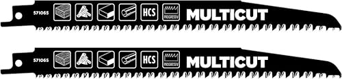 kwb Multicut Säbelsägeblatt für Holz, 203 mm (für Hartholz, MDF-Platten, Kunststoff, flexibler Kohlenstoffstahl, progressive Zahnteilung, HCS Stahlzähne, präzisionsgeschliffen, ½'' Universalschaft kwb Multicut Säbelsägeblatt für Holz, 203 mm (für Hartholz, MDF-Platten, Kunststoff, flexibler Kohlenstoffstahl, progressive Zahnteilung, HCS Stahlzähne, präzisionsgeschliffen, ½'' Universalschaft von kwb