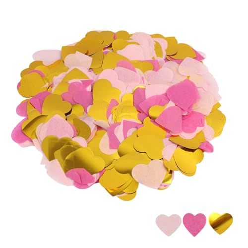 60 g Konfetti Lila Gold, Rosa Liebes Konfetti, Glitzer Konfette in Roségold, Pink, Streudeko Geburtstag und Konfette Hochzeit, Deko für Luftschlangen Geburtstag, Konfett Pastell, Party von kwinfei