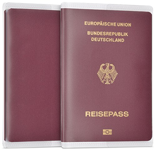 kwmobile 5X Reisepass Kunststoff Schutzhülle Transparent - Crystal Ausweis Hülle Impfpass Schutz Mappe Ausweisetui Reisepasshülle Ausweishülle kwmobile 5X Reisepass Kunststoff Schutzhülle Transparent - Crystal Ausweis Hülle Impfpass Schutz Mappe Ausweisetui Reisepasshülle Ausweishülle von kwmobile