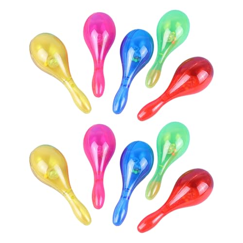 10pcs Kunststoff Blinken Leuchten Maracas Safe Noise Macher Für Kinder Erwachsene Tanzaufführungen von kwoifioy