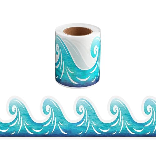 15 M Wasserdichtes Bulletin Brett Grenze Blau Weave Bulletin Border Tric Board Aufkleber Für Die Klassenzimmerdekoration von kwoifioy