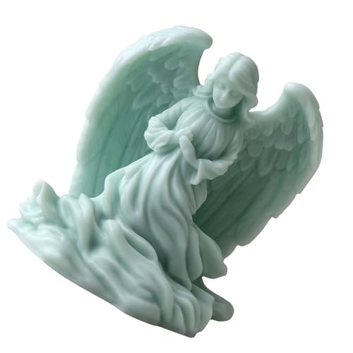 Flügelmädchen Statue Silikonkerzenformen Für Epoxidharz Die Kerzenseife Fondant Tocy Moon Cement Clay Formen Machen von kwoifioy