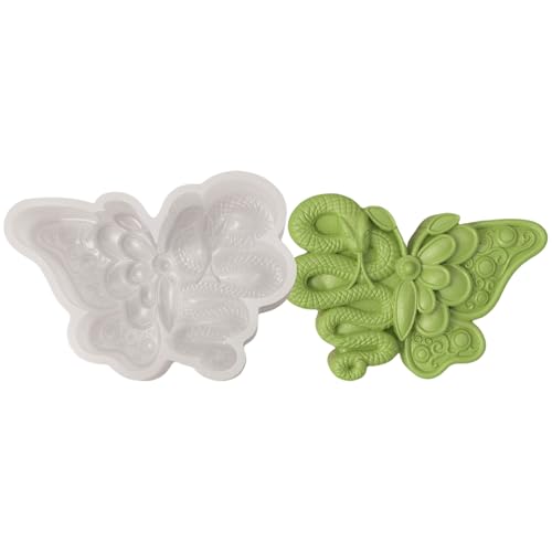 Halloween Themen Kerze Silikonformen Für Epoxidharz Home Dekoration Rose Schädel Schlange Schmetterling Silikon Schmetterling von kwoifioy