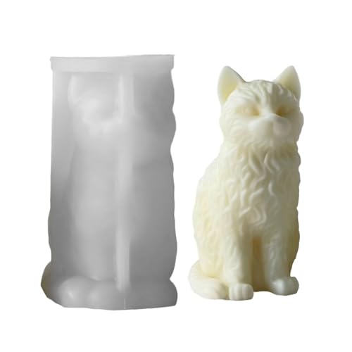 Kreative Silikonkerzenform 3D Sitting Katzen Form Oramentform Kreative Silikonkerzenform 3D Sitting Katzen Form Oramentform von kwoifioy