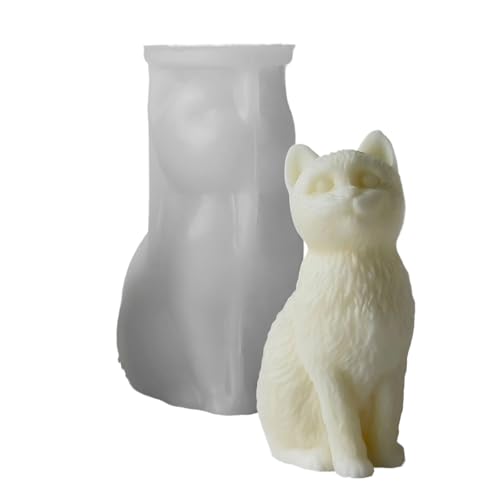 Kreative Silikonkerzenform 3D Sitting Katzen Form Oramentform Kreative Silikonkerzenform 3D Sitting Katzen Form Oramentform von kwoifioy