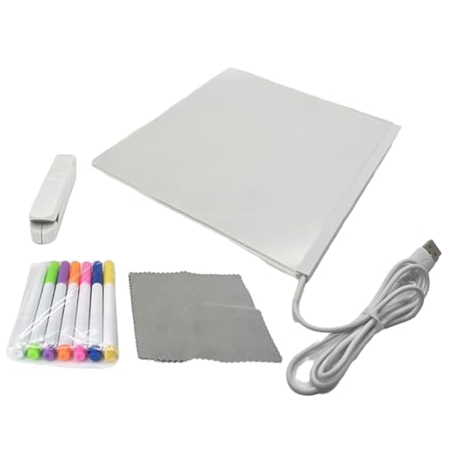 LED Acryl Message Board Mit Marker Und Stand 30x20cm Clear Clear Acryl Beleuchtet von kwoifioy