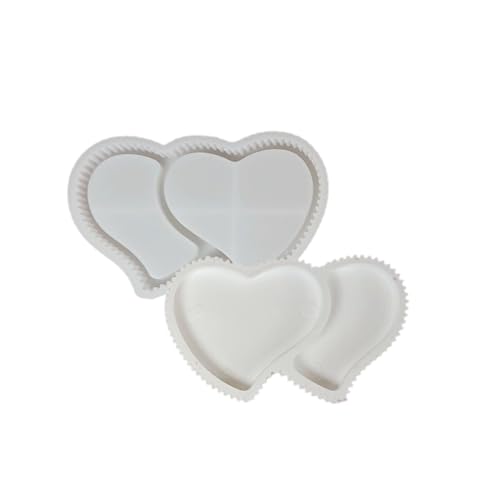 Striped Heart Tray Silicon Backform Wiederverwendbares Bastelwerkzeug Für Schokoladenseife Kerze Kreation Geschirrspüler Waschbar von kwoifioy