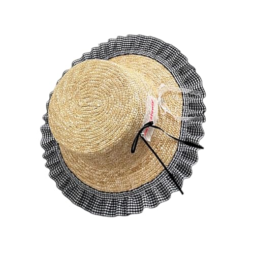 kwoifioy 3-10 Jahre Mädchen Strohhut Kinder Sunhat Für Kids Beach Partys Kopfbedeckung VREITIVE BOTORSHOOTS ARPROSE von kwoifioy
