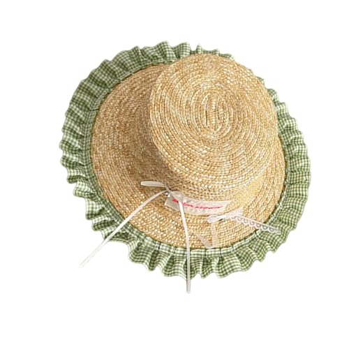 kwoifioy 3-10 Jahre Mädchen Strohhut Kinder Sunhat Für Kids Beach Partys Kopfbedeckung VREITIVE BOTORSHOOTS ARPROSE von kwoifioy