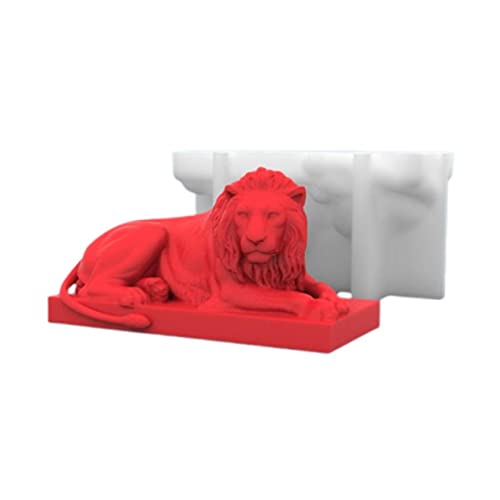 3D Lion Statue Silikon Formen Aromatherapie Kerzenherstellung Formen DIY Kuchen Brot Schokolade Formen Handgemachte Seife Harz Formen von kxnps