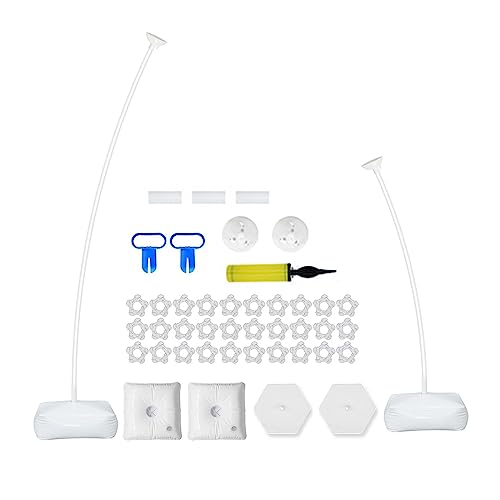 Balloon Arch Kit With Stand 8.2ft, Beliebig Biegbar Ballon Säulen Stand Kit,Ballonbogen Ständer Set Einfach zu Montieren,Ballon Stick Halter,Luftballon Bogen Kit für Party Dekoration (2.5m*1.5m) von kyaoayo