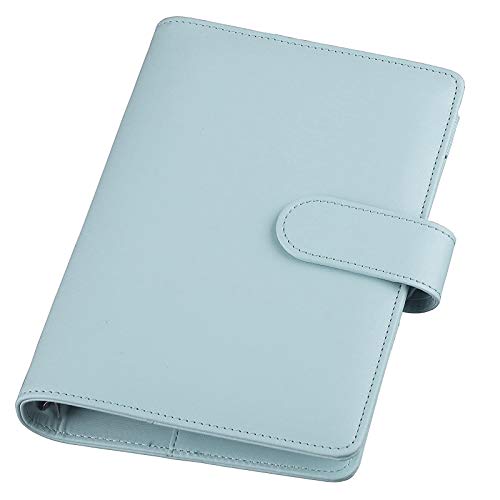 Kyaoayo Ringbuch A6, PU Leder Notizbuch Binder A6, für A6 NachfüLlpapier, NachfüLlbarer A6 Notizbuch Planer Organizer Binder Mit Magnetisch Schnalle SchließUng. (A6 Lila) von kyaoayo