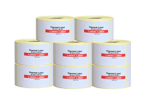 Labex Label - Thermo Etiketten 40x40 mm | Barcode etikett - Thermo etiketten auf rolle; 8 Rollen 6.000 stück - Thermodirekt etiketten Barcode/Adresse Thermo Etiketten Labex Label - Thermo Etiketten 40x40 mm | Barcode etikett - Thermo etiketten auf rolle; 8 Rollen 6.000 stück - Thermodirekt etiketten Barcode/Adresse Thermo Etiketten von labex label
