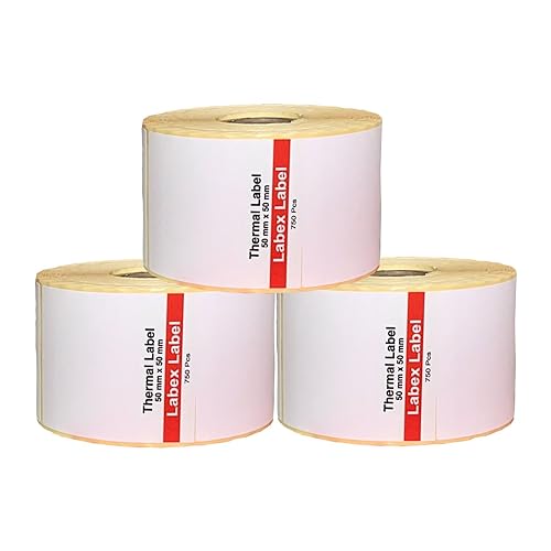 Labex Label - Thermo Etiketten 50x50 mm | Zebra etiketten - Thermo etiketten auf rolle; 2.250 stück - Thermodirekt etiketten 3 Rolle ; 2.250 Thermo label Barcode/Adresse Thermo Etiketten Labex Label - Thermo Etiketten 50x50 mm | Zebra etiketten - Thermo etiketten auf rolle; 2.250 stück - Thermodirekt etiketten 3 Rolle ; 2.250 Thermo label Barcode/Adresse Thermo Etiketten von labex label