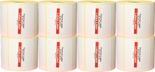Thermoetiketten, Thermodirekt-Etiketten, Adressetiketten, Zebra-Aufkleber, thermo label (8 Rollen, 65 mm x 30 mm) von labex label