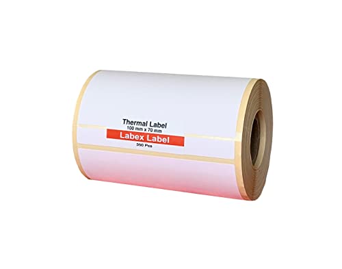 Thermo Etiketten 100x70 mm | Zebra Etiketten - Thermo etiketten auf rolle; 450 stück - Thermotransfer etiketten - 1 Rolle ;450 Thermo label (1 Rolle) von labex label
