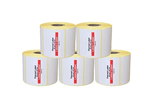 Labex Label - Thermo label 60x30 mm | Zebra etiketten - Thermodirekt Etiketten, adressetiketten - 5 Rolle ; 5.000 etiketten - Adressetiketten/Barcodeetiketten Thermo label von labex label