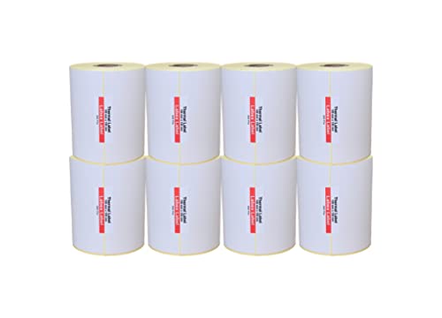 Thermoetiketten, Thermodirekt-Etiketten, Adressetiketten, Zebra-Aufkleber, thermo label (8 Rollen, 100 mm x 150 mm) von labex label