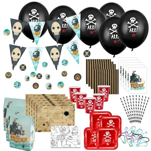 Piraten Geburtstag Partyset für Kinder – Komplettset mit Einladungen, Mitgebsel, Tisch- & Raumdeko – Kindergeburtstag Deko im Piraten-Design – Plastikfrei & in der EU produziert – aus Deutschland Piraten Geburtstag Partyset für Kinder – Komplettset mit Einladungen, Mitgebsel, Tisch- & Raumdeko – Kindergeburtstag Deko im Piraten-Design – Plastikfrei & in der EU produziert – aus Deutschland von lachentutgut.de