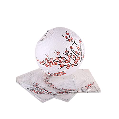 lachineuse - 4er-Set Japanischen Laternen – Papierlampen - Papierlaternen - Kirschblütenmuster - Himmelslaterne - Chinesische Lampe - Asia Deko lachineuse - 4er-Set Japanischen Laternen – Papierlampen - Papierlaternen - Kirschblütenmuster - Himmelslaterne - Chinesische Lampe - Asia Deko von lachineuse