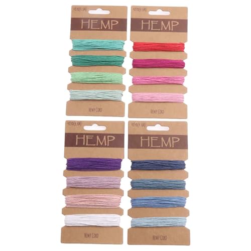 16 Farben Fadenschnur Mehrfarbige Flachsschnur, Fadenschnur Mehrfarbige, Schnur für Armbänder Schnur für Handwerk Bänder für Armbänder Herstellung Zubehör, 1 mm, 80 Yards Insgesamt (Bunt) von lafomukea