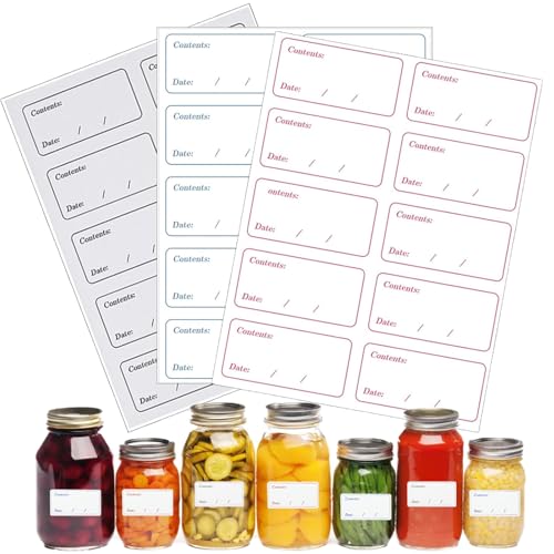 210 Stück 2,7 x 5,7 cm Gefrieretiketten, Etiketten Selbstklebend, Tiefkühletiketten, Leicht Abziehbare Gefrieretiketten, Ablösbar Ohne Rückstände, Universal Etiketten für Küche Marmelade von lafomukea