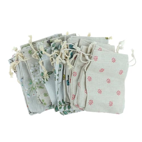 25 Stück Jutesäckchen Klein, 10 x14 cm Geschenksäckchen, Baumwollsäckchen, Stoffsäckchen mit Zugband, Kleine Jute Beutel, Jute Säckchen zum Befüllen, Geschenktüten Stoff für DIY Handwerk Geschenk von lafomukea