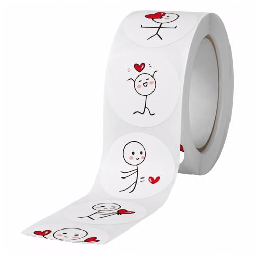 500 Stück Strichmännchen Liebe Selbstklebend Stickers, Ideal für Liebe, Freunde, Geburtstag, Hochzeit, Weihnachten 500 Stück Strichmännchen Liebe Selbstklebend Stickers, Ideal für Liebe, Freunde, Geburtstag, Hochzeit, Weihnachten von lafomukea