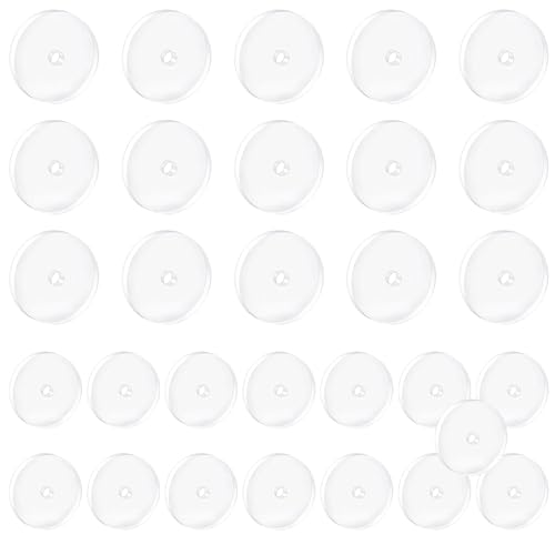 Ohrring Verschluss, 30 Stück Transparent Universal Ohrring Stopper Silikon Ohrstecker verschlüsse Gummi Ohrstopper für Damen 7mm/9mm von lafomukea
