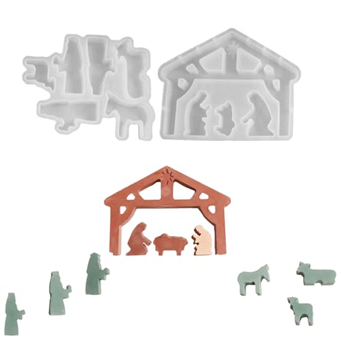 Silikon Gießform Krippe, Krippe Silikon Gießform, Silikonformen, Silikonformen für DIY Handwerk, Heimdekoration Silikon Gießform Krippe, Krippe Silikon Gießform, Silikonformen, Silikonformen für DIY Handwerk, Heimdekoration von lafomukea