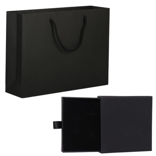 lafomukea 2 Stück Schmuck Box, Schwarz Kleine Schmuckschatulle, Klein Schmuckbox, Schmuckschachtel für Armband Halskette lafomukea 2 Stück Schmuck Box, Schwarz Kleine Schmuckschatulle, Klein Schmuckbox, Schmuckschachtel für Armband Halskette von lafomukea